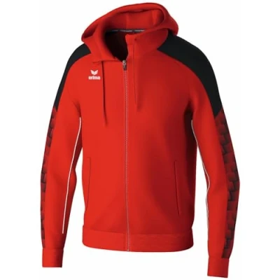 Afbeelding van Erima Evo Star Trainingsjack Met Capuchon Heren Rood / Zwart Maat: XXL