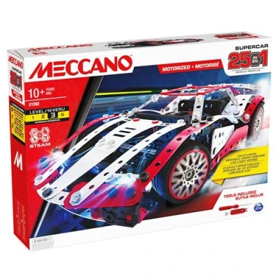Afbeelding van Meccano 25 Modelset Super Car Rood