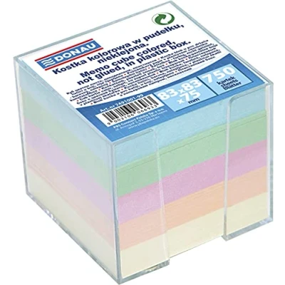 Afbeelding van DONAU 7491001 99 Notitiebox, 92 x 82 mm