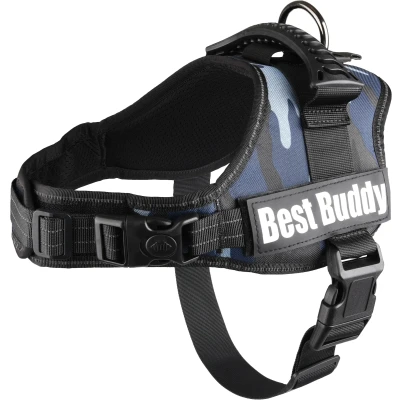 Afbeelding van Hondentuig Best Buddy Pluto Blauw Army M
