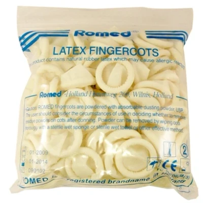 Afbeelding van Romed Vingercondooms Latex M 100st