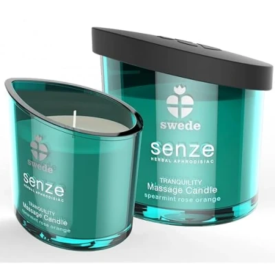 Afbeelding van Toys voor koppels Swede Senze Tranquility Massagekaars Munt Rozen Sinas (50ml)