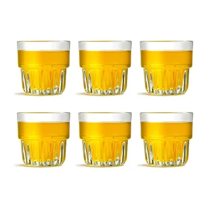 Afbeelding van Libbey Everest Rocks stapelbare glazen, 266 ml, 26,6 cl, 6 stuks