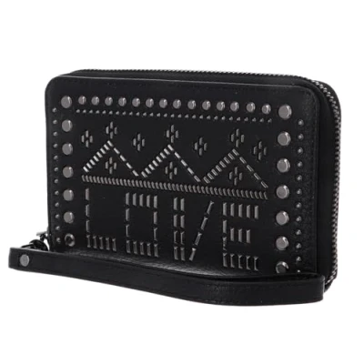 Afbeelding van Desigual Portemonnee Azabache Mini Zip Wallet Blanco Wit Veelkleurig