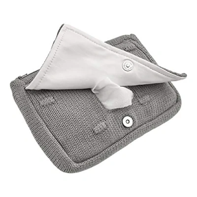 Afbeelding van Meyco Baby Knots billendoekjesetui grey