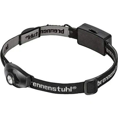 Image de Brennenstuhl lampe frontale led 100 lm ip44 avec 2 piles aa incluses 10h d&#039;autonomie