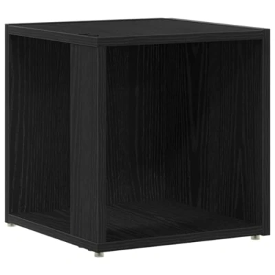 Afbeelding van vidaXL Hoekkast Zwart eiken Hout 33x33x34 cm Opslag