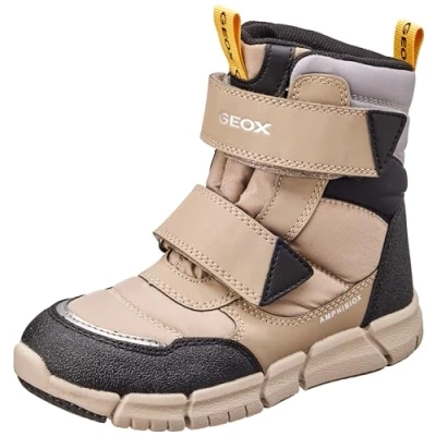 Afbeelding van Geox Snowboots voor kinderen, Maat: 29, Beige black Imitatieleer/ textiel