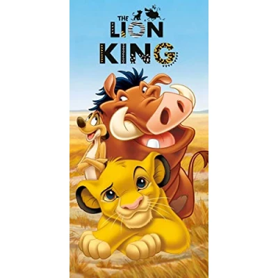 Afbeelding van Disney The Lion King Strandlaken Timon &amp; Pumbaa 70 x 140 cm Katoen