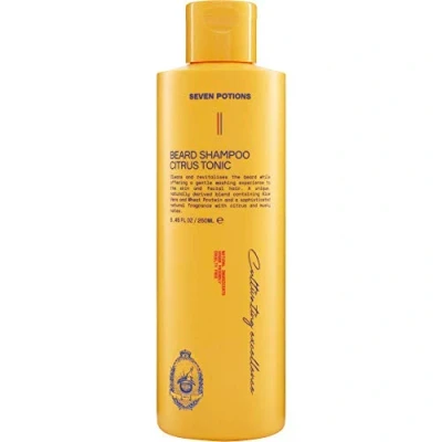 Afbeelding van Seven Potions Baardshampoo voor Mannen — Milde, Reinigende een Schone Baard die Niet Jeukt Natuurlijk, Vegan, Diervriendelijk Citrus Tonic (250 ml)