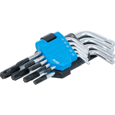 Afbeelding van BGS Stiftsleutelset kort torx met boring T10 T50 9 delig