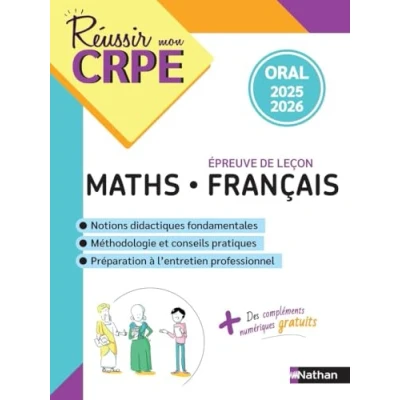 Afbeelding van Reussir mon crpe epreuve oral franþais maths 2025 2026
