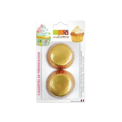 Afbeelding van Scrapcooking Cupcakevormpjes Goud pk/48