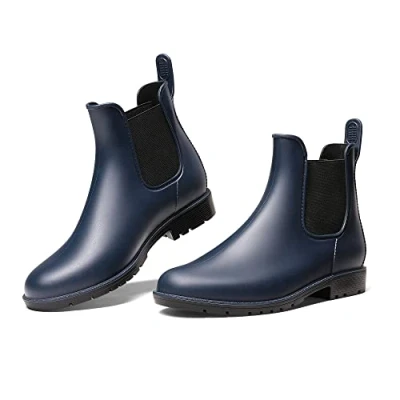 Afbeelding van DREAM PAIRS Wellington Waterdichte regenlaarzen voor dames, Navy Blauw