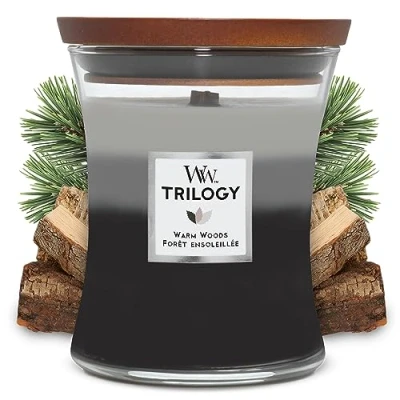 Afbeelding van WW Trilogy Warm Woods Medium Candle WoodWick