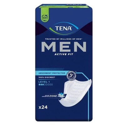 Afbeelding van Tena Men Level 1 Incontinentie inlegkruisjes 24 stuks