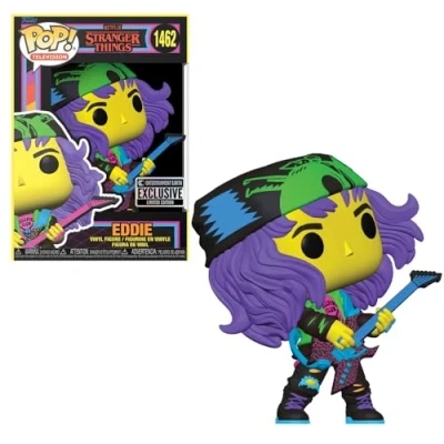 Afbeelding van Funko POP! TV: Hunter Eddie with Guitar Blacklight (Stranger Things) Special Edition