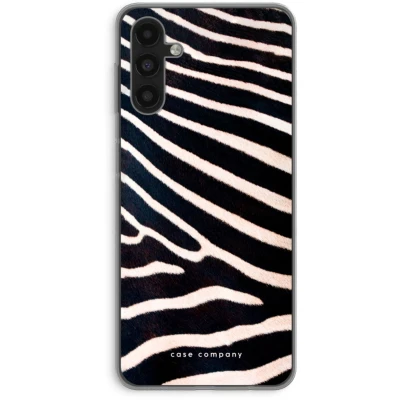 Afbeelding van Case Company® hoesje geschikt voor Samsung Galaxy A13 5G Zebra Soft Cover Telefoonhoesje Bescherming aan alle Kanten en Schermrand