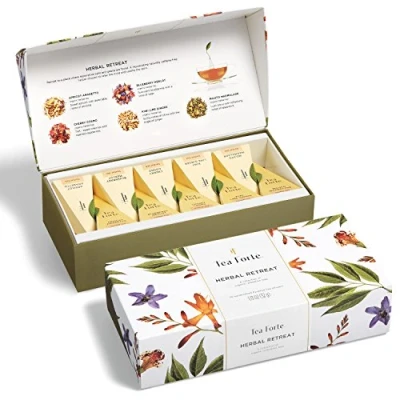 Afbeelding van Herbal Retreat Biologische citrusvruchtenthee, kleine presentatiedoos, met 10 handgemaakte piramide infusers, cafeïnevrij, stuks