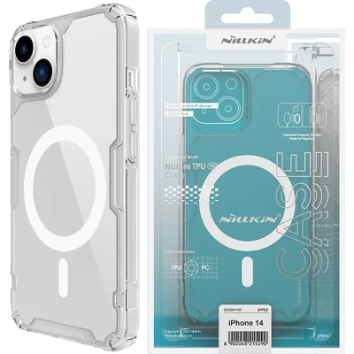 Afbeelding van Nillkin Nature Pro Magnetic Case voor iPhone 14 Plus, magnetische MagSafe cover, transparant
