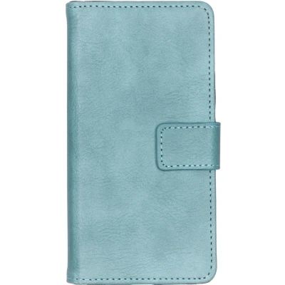 Afbeelding van iMoshion Hoesje Geschikt voor Samsung Galaxy A20e Met Pasjeshouder Luxe Bookcase Lichtblauw
