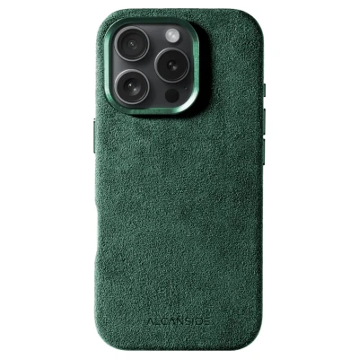 Afbeelding van iPhone 16 Pro Max Alcantara Case Midnight Green