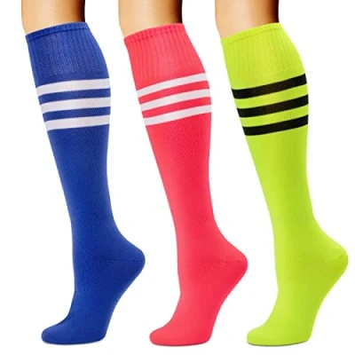 Afbeelding van DRESHOW kniekousen, dijbeenkousen, hoge sokken, casual, voor meisjes en vrouwen, 6 paar