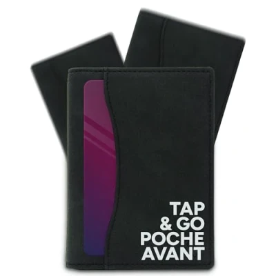 Afbeelding van AKIELO portemonnee Elegante tweevoudige met lipje RFID Blokkerende portemonnee, minimalistisch, één maat (OSCAR collectie), 01 stuks. Zwarte editie, Modern