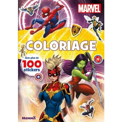 Image de Marvel Coloriage avec plus de 100 stickers (Captain et Gamora)