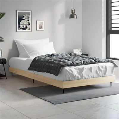 Image de vidaXL Cadre de lit sans matelas chêne sonoma 90x200 cm832272