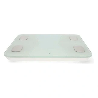 Afbeelding van Nedis SmartLife Personenweegschaal Bluetooth BMI / BMR Botten Gewicht Spieren Vet Water 12 Piekbelasting: 180 kg Android IOS ABS Glas Wit