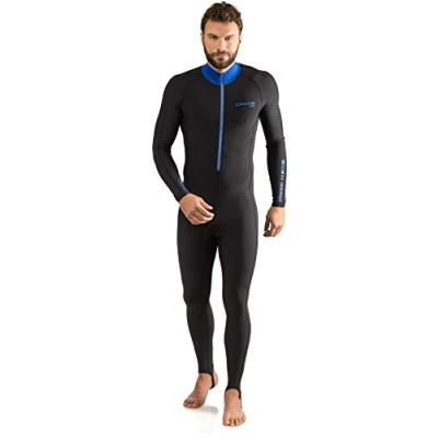 Afbeelding van Cressi 1 mm eendelig pak skin, heren, zwart/blauw, XL/5