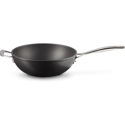 Afbeelding van Le Creuset Anti aanbak Wokpan + Handvat In Zwart 26cm 3,4l