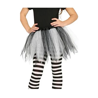 Afbeelding van Fiestas Guirca Tutu Glossy Meisjes 31 Cm Polyester Wit/zwart