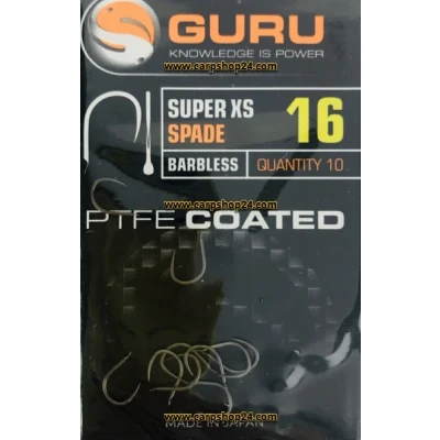 Afbeelding van Guru Super XS Spade Barbless (10 pcs) Maat : 16