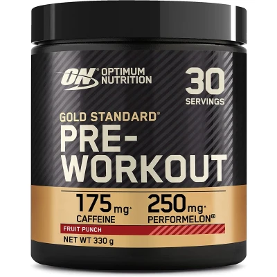Afbeelding van Optimum Nutrition Gold Standard Pre Workout 330gr Green Apple