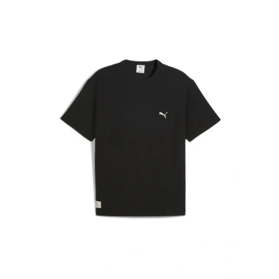 Afbeelding van PUMA Class Relaxed Pinnacle T shirt voor Heren, Zwart, Maat XL