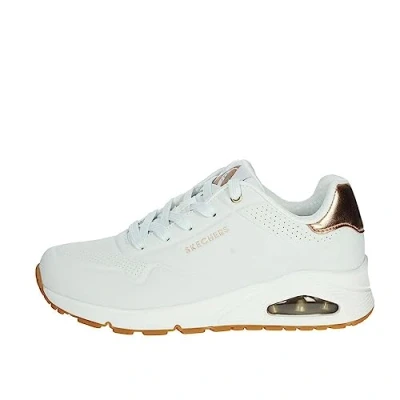 Afbeelding van Skechers Sport Sneakers laag, Dames, Maat: 35.5, Wit Textiel