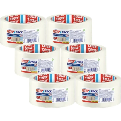 Afbeelding van tesa 58640 00500 00 Pakband Transparant (l x b) 66 m 50 mm 6 stuk(s)