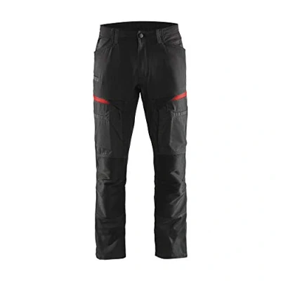 Afbeelding van Blaklader 1456 Service Werkbroek Stretch Zwart/Rood