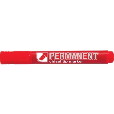 Afbeelding van Crown Permanent Marker, Schuine Punt, Schrijfbreedte 1 3 Mm, Rood Marker