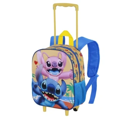Afbeelding van Karactermania Lilo en Stitch Blauwe 3D Rugzak met Wielen Klein Ocean Disney