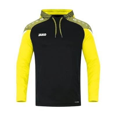 Afbeelding van JAKO Performance Hoodie, Heren, Maat: 56, Shwarz/soft yellow