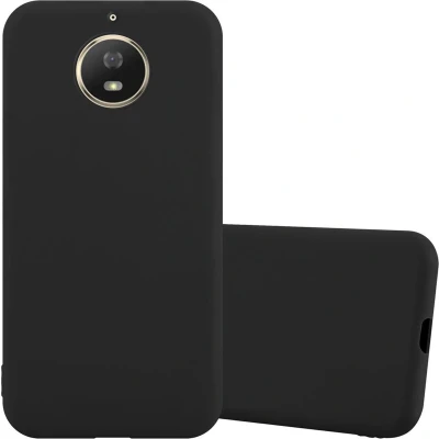 Afbeelding van Cadorabo Hoesje geschikt voor Motorola MOTO G5S in CANDY ZWART Beschermhoes gemaakt van flexibel TPU silicone Case Cover