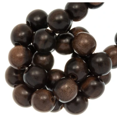 Afbeelding van Houten Kralen (5 mm) Ebony (84 stuks)