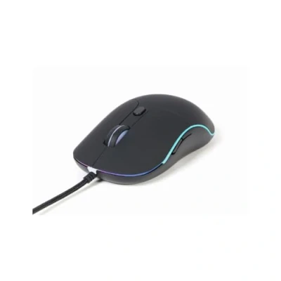 Afbeelding van Gembird Mysz USB z podświetleniem 6 przycisków czarna (Bedraad), Muis, Zwart