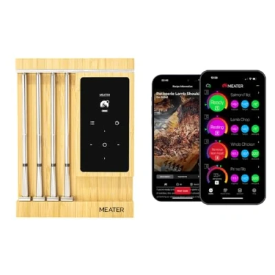 Afbeelding van MEATER Pro XL De ultieme WiFi Smart vleesthermometer met vier geavanceerde sondes Multi Sensor BBQ, oven, barbecue, rookoven, heteluchtfriteuse, friteuse