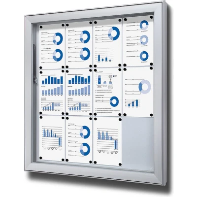 Afbeelding van Vergrendelbaar Notitiebord Outdoor Extra Diep SCL 12x A4 Syna SCL12XA4PH Horeca &amp; Professioneel