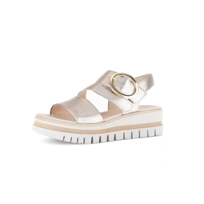 Afbeelding van Gabor Sandalen met riempjes voor dames, Poeder 62, 40.5 EU