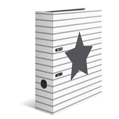 Image de HERMA Classeur à levier &#039;Stars&#039;, pointillés en blanc, A4